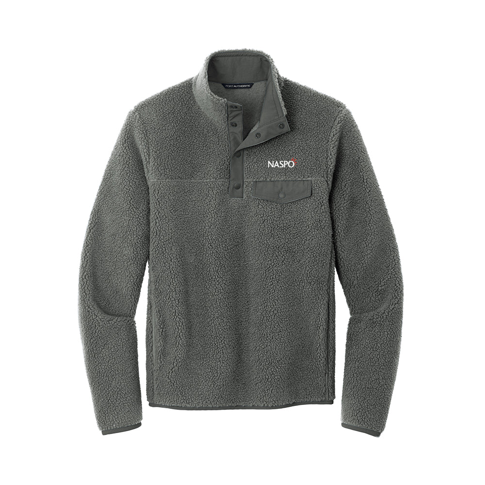 NASPO - Port Authority Camp Fleece Snap Pullover