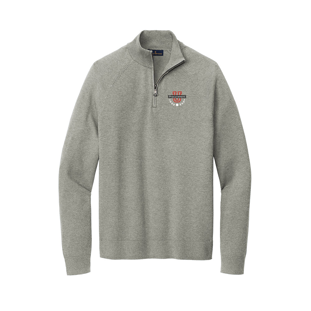 Procurement U - Brooks Brothers Cotton Stretch 1/4-Zip Sweater