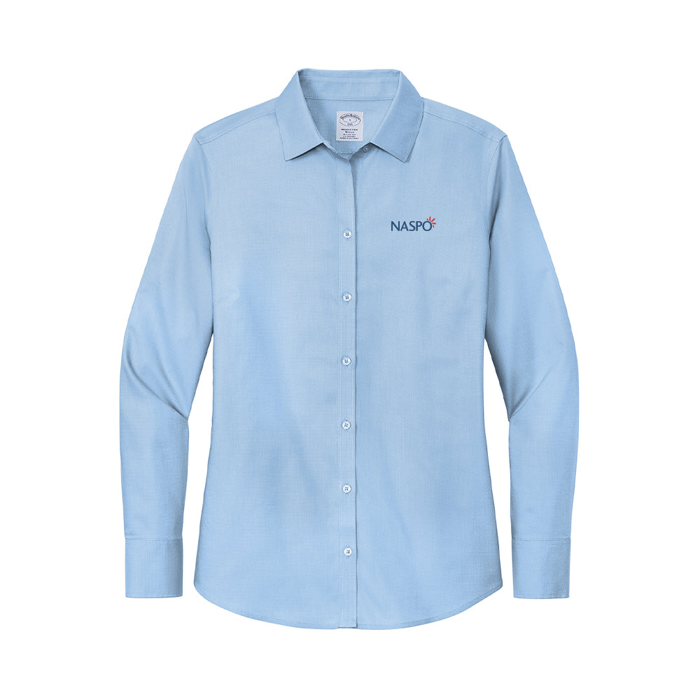 NASPO - Brooks Brothers Women's Wrinkle-Free Stretch Nailhead Shirt