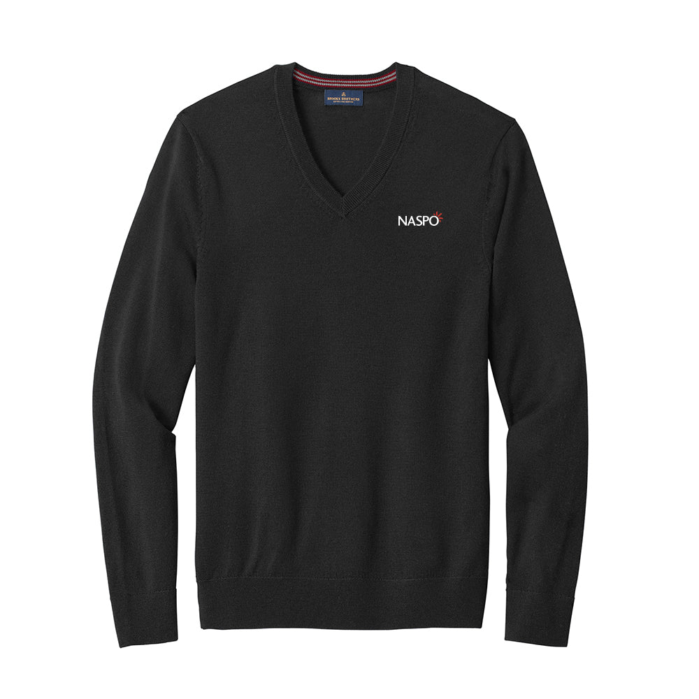 NASPO - Brooks Brothers Washable Merino V-Neck Sweater