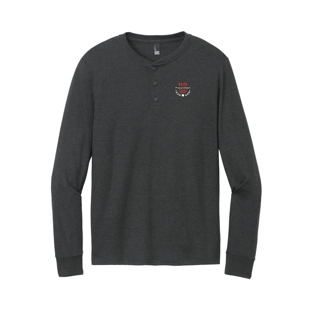 Procurement U - Men's Soft Touch Long Sleeve Henley