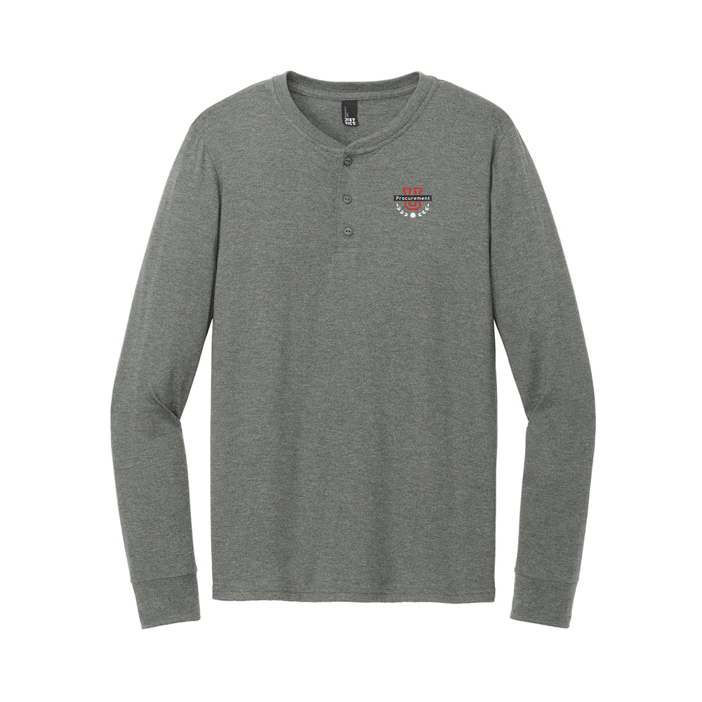 Procurement U - Men's Soft Touch Long Sleeve Henley