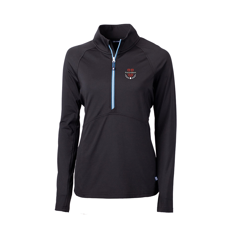 Procurement U - Cutter & Buck Adapt Eco Knit Stretch Recycled Womens Half Zip Pullover
