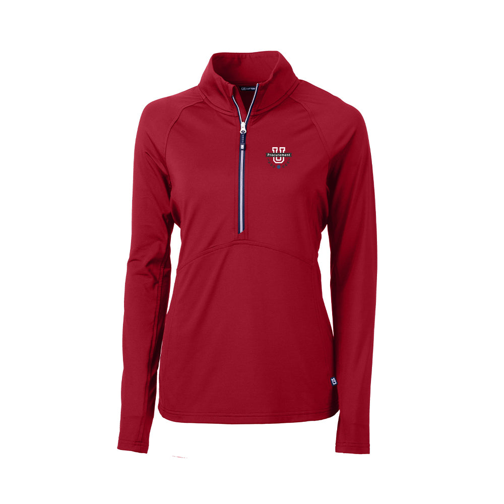 Procurement U - Cutter & Buck Adapt Eco Knit Stretch Recycled Womens Half Zip Pullover