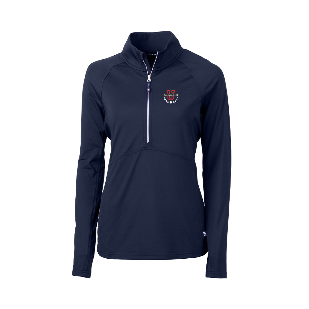Procurement U - Cutter & Buck Adapt Eco Knit Stretch Recycled Womens Half Zip Pullover