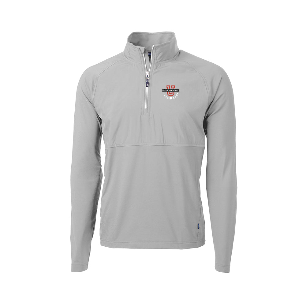 Procurement U - Cutter & Buck Adapt Eco Knit Hybrid Recycled Mens Quarter Zip