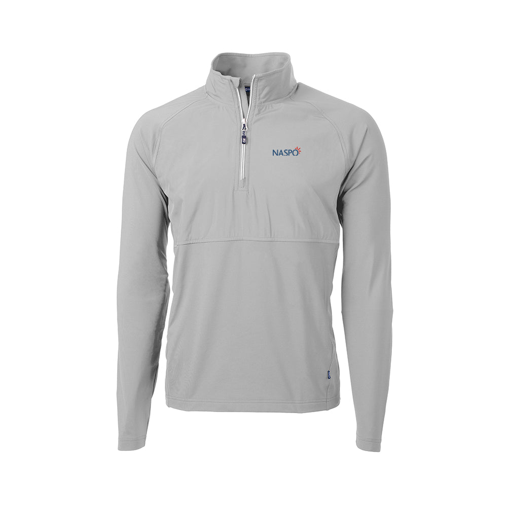 NASPO - Cutter & Buck Adapt Eco Knit Hybrid Recycled Mens Quarter Zip
