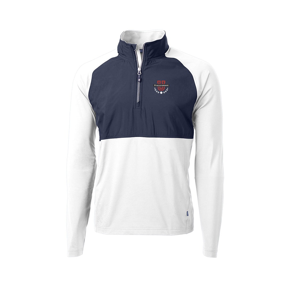Procurement U - Cutter & Buck Adapt Eco Knit Hybrid Recycled Mens Quarter Zip