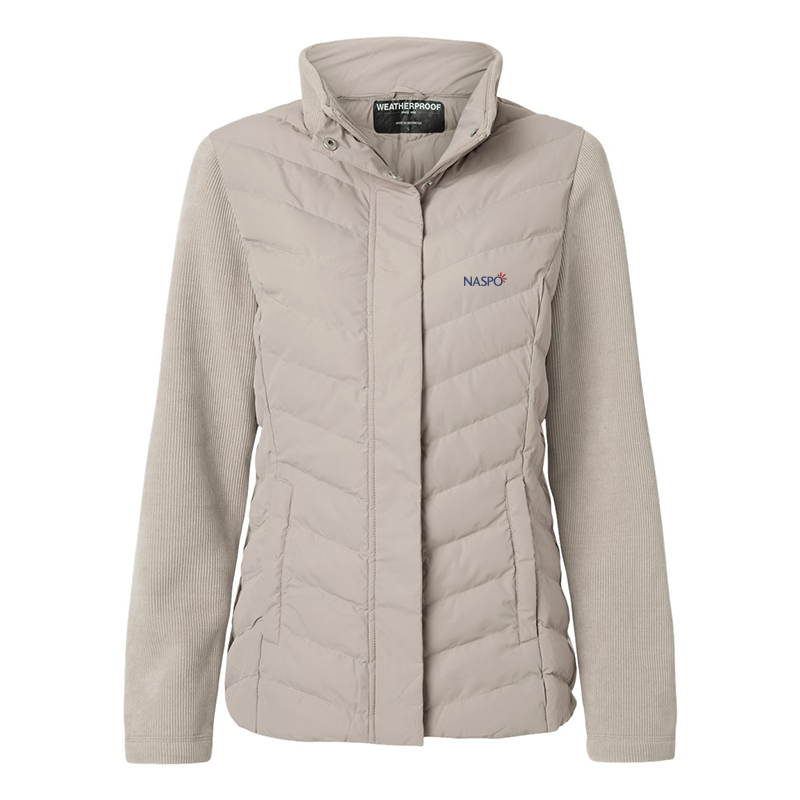 NASPO - Women's Mixed Media Chevron Jacket