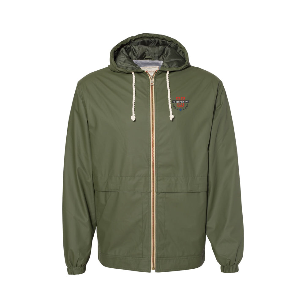 Procurement U - Vintage Hooded Rain Jacket