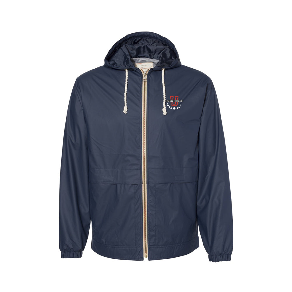 Procurement U - Vintage Hooded Rain Jacket