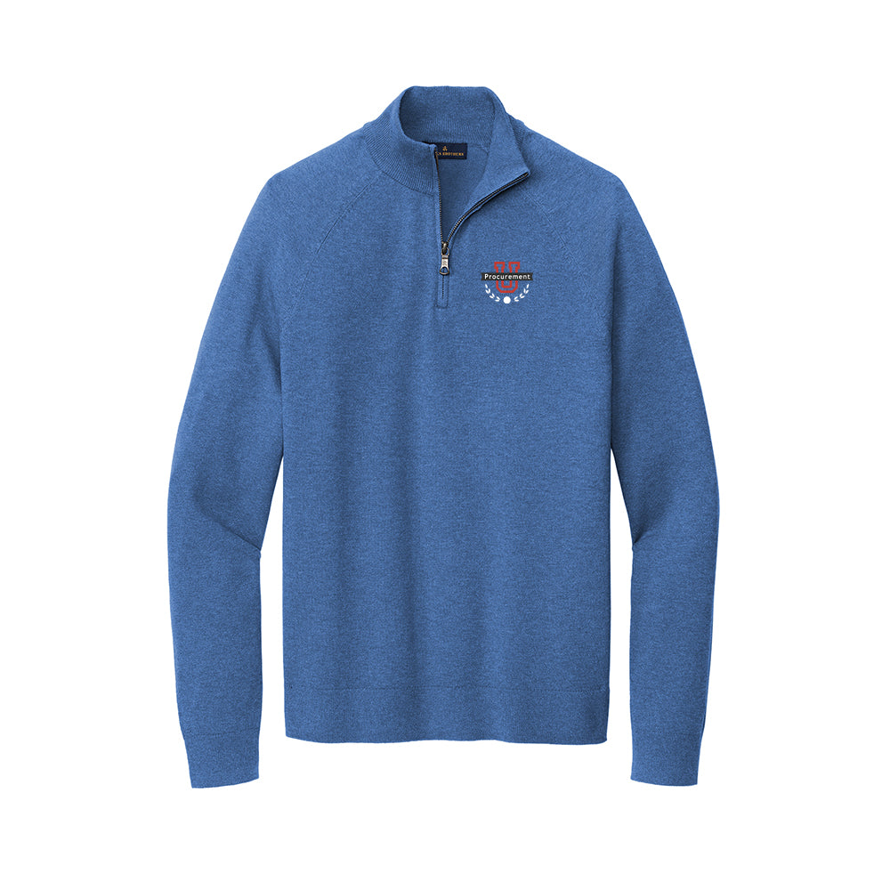 Procurement U - Brooks Brothers Cotton Stretch 1/4-Zip Sweater