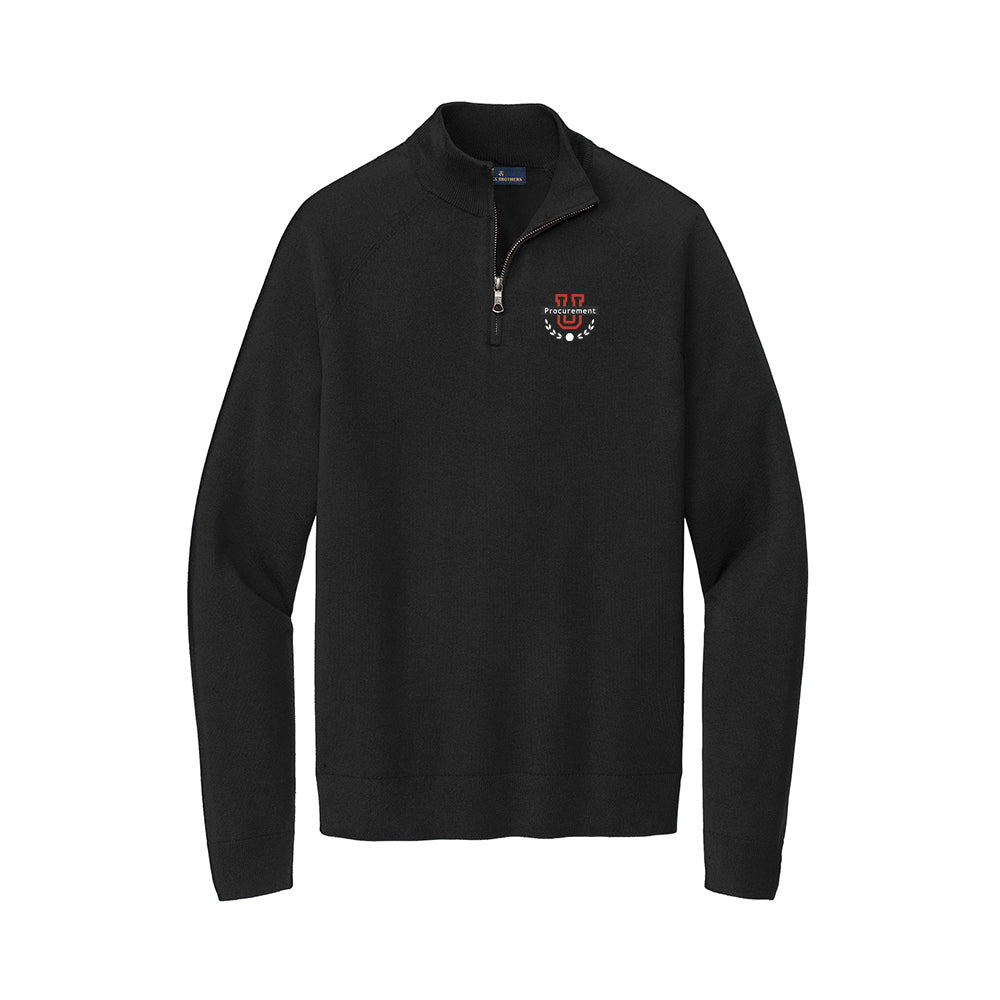 Procurement U - Brooks Brothers Cotton Stretch 1/4-Zip Sweater
