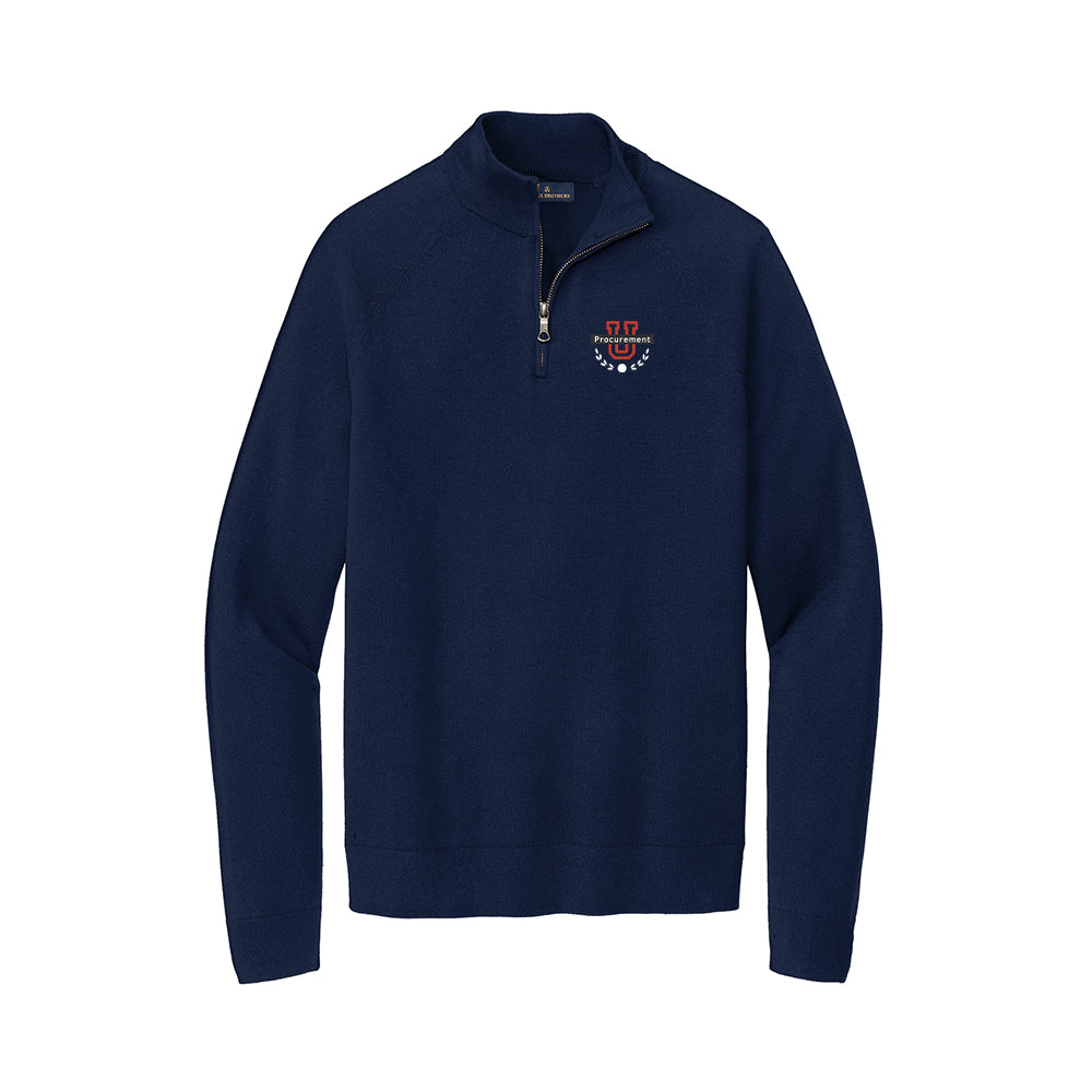 Procurement U - Brooks Brothers Cotton Stretch 1/4-Zip Sweater