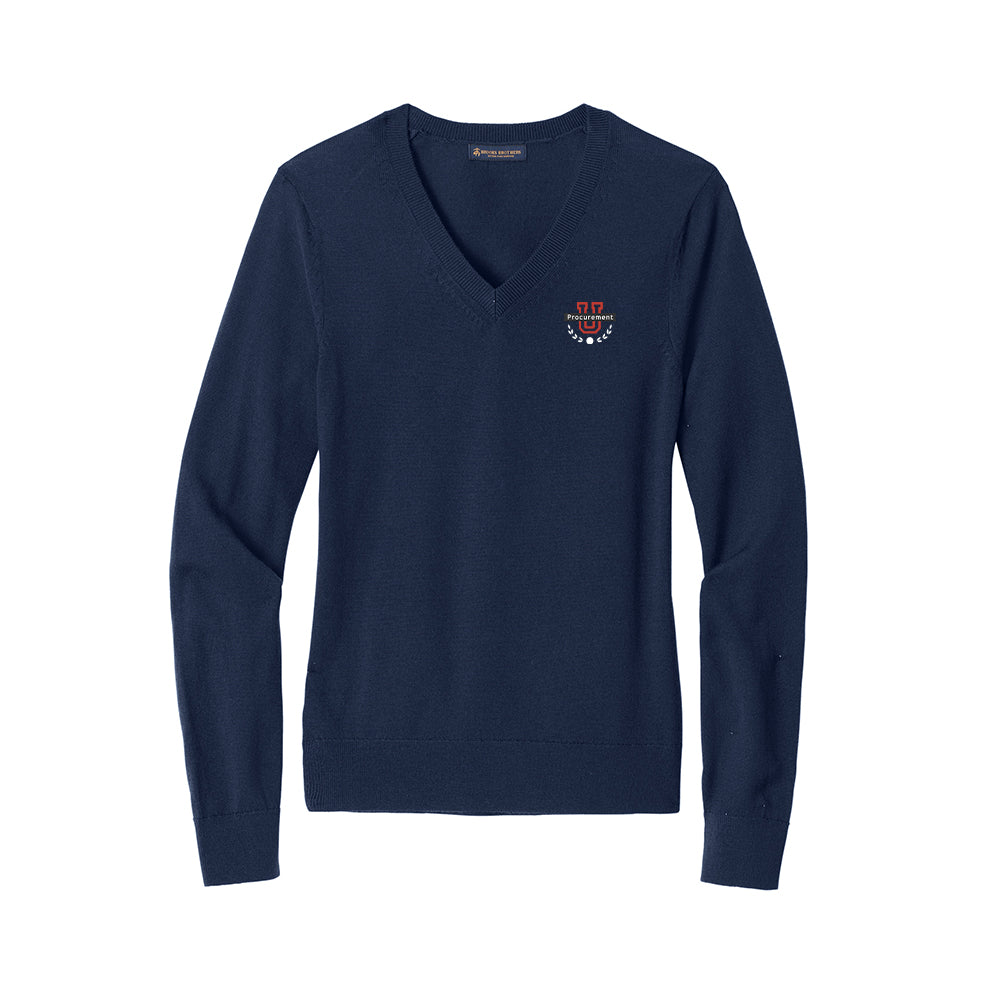 Procurement U - Brooks Brothers Women's Washable Merino V-Neck Sweater