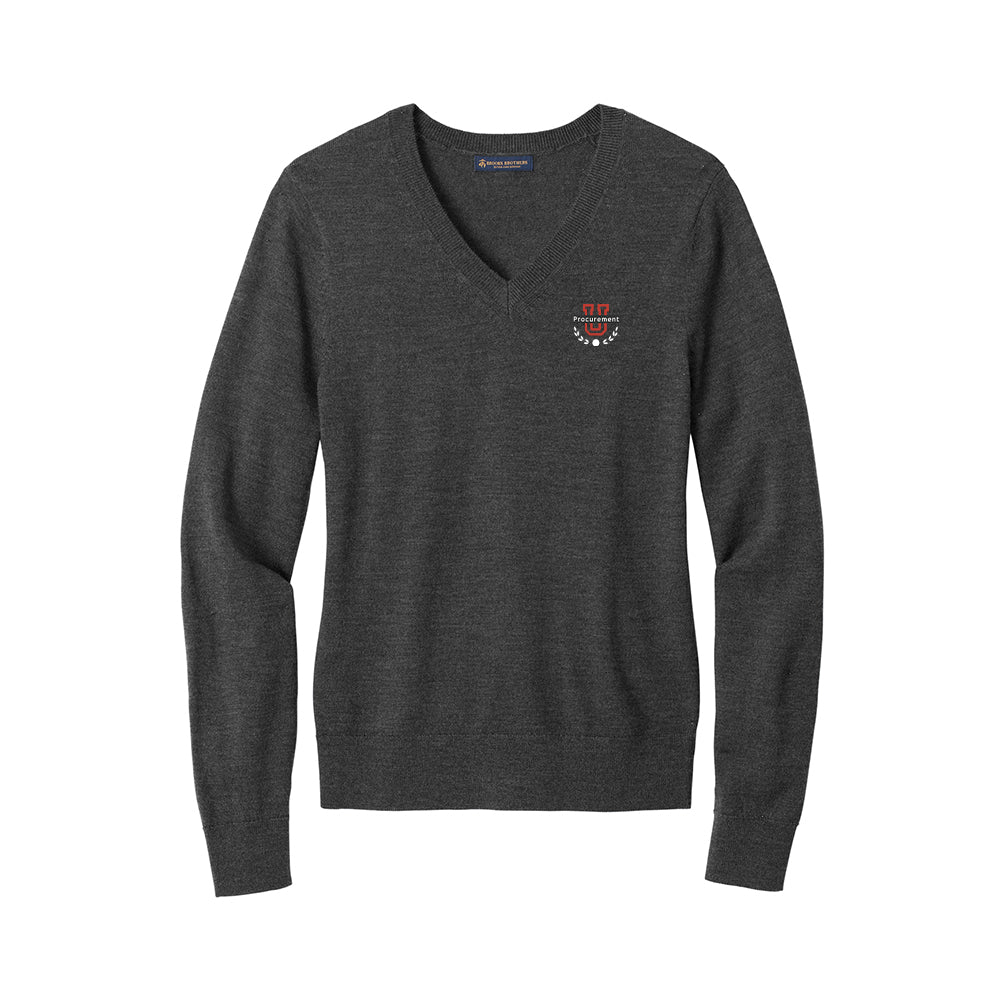 Procurement U - Brooks Brothers Women's Washable Merino V-Neck Sweater