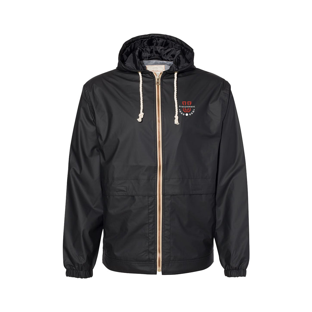 Procurement U - Vintage Hooded Rain Jacket