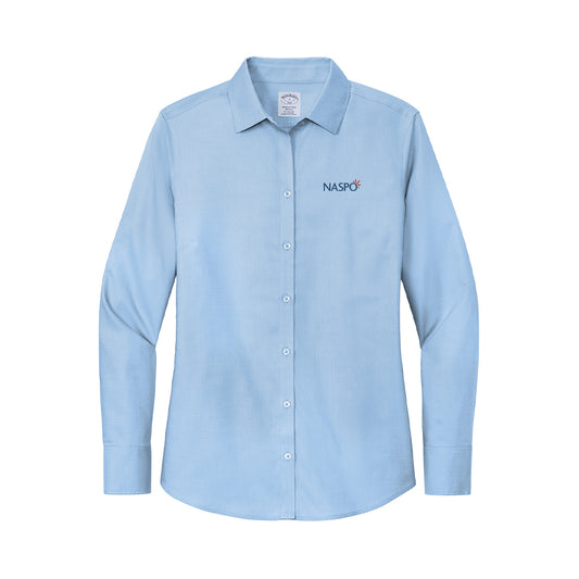 NASPO - Brooks Brothers Women's Wrinkle-Free Stretch Nailhead Shirt