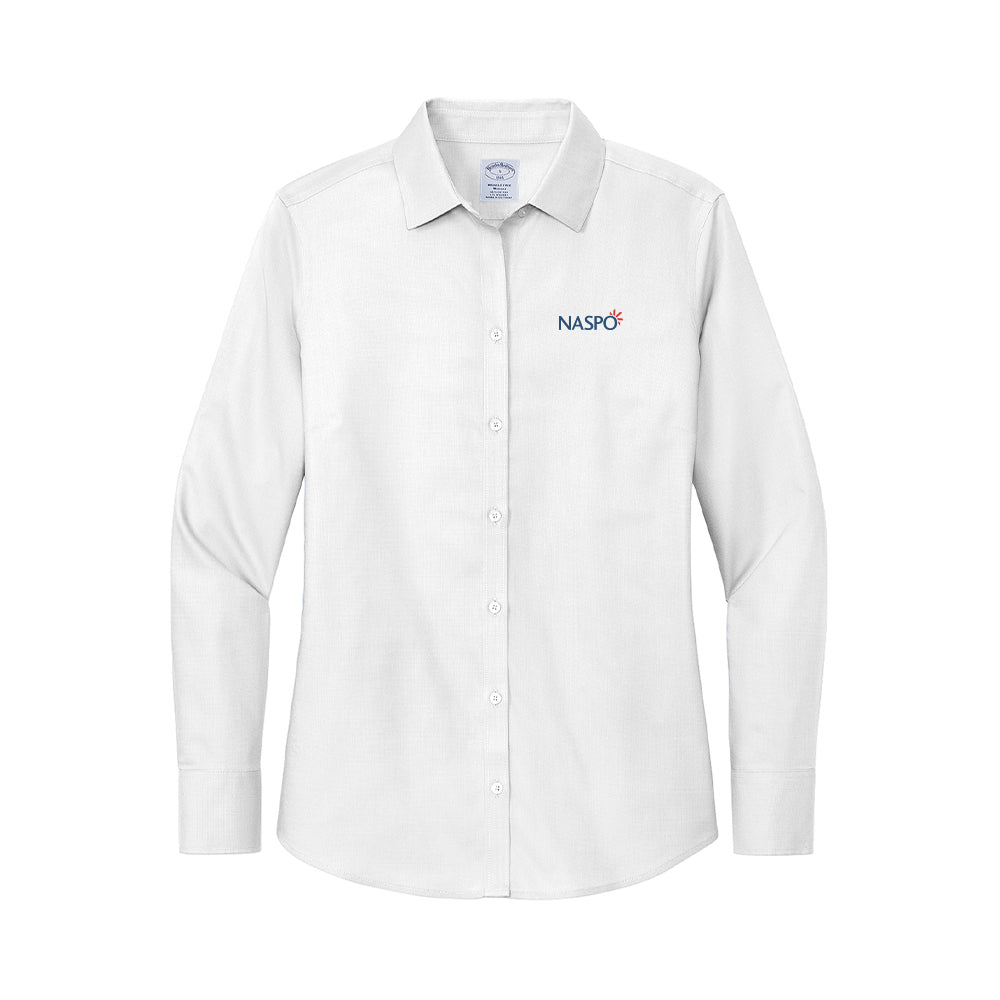 NASPO - Brooks Brothers Women's Wrinkle-Free Stretch Nailhead Shirt