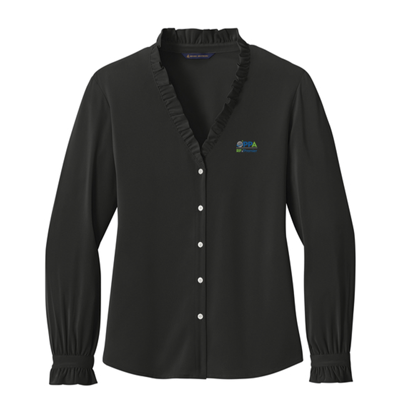 RFxP and PPA - Brooks Brothers Women's Long Sleeve Ruffle Collar Blouse