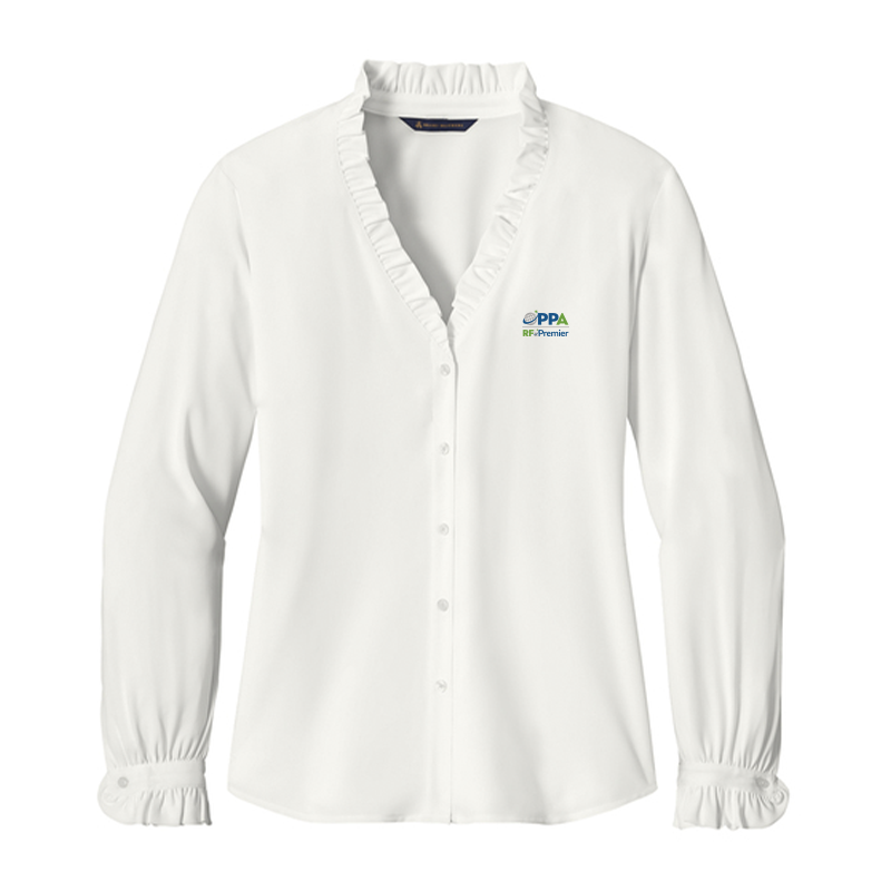 RFxP and PPA - Brooks Brothers Women's Long Sleeve Ruffle Collar Blouse
