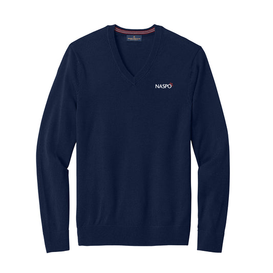NASPO - Brooks Brothers Washable Merino V-Neck Sweater