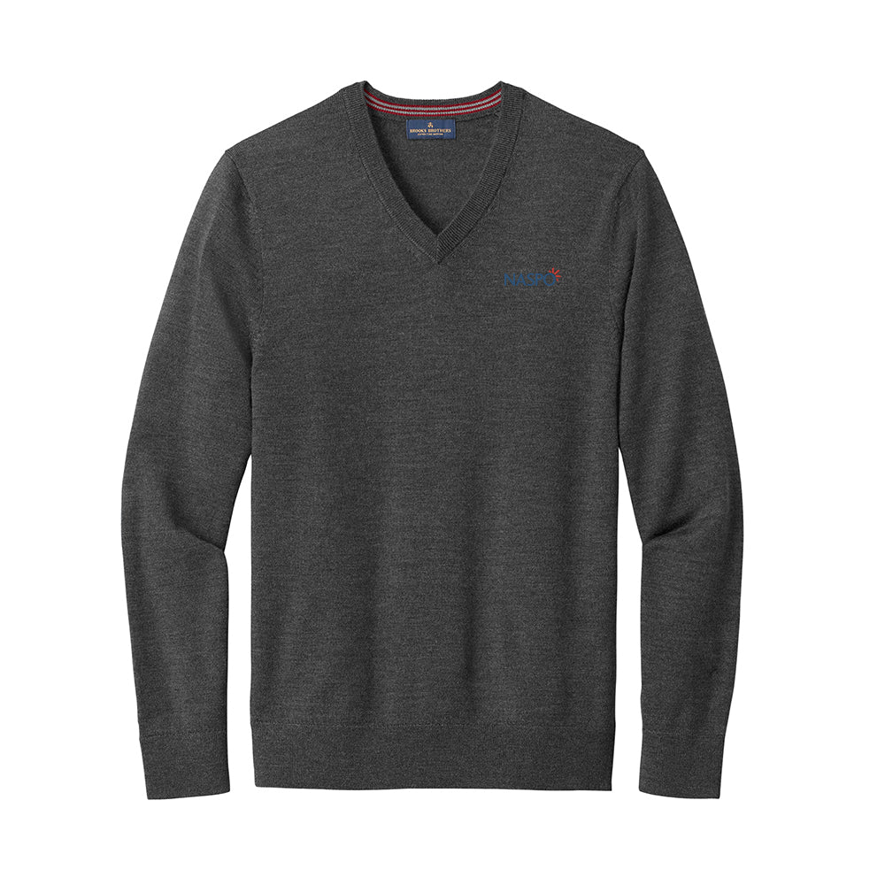 NASPO - Brooks Brothers Washable Merino V-Neck Sweater