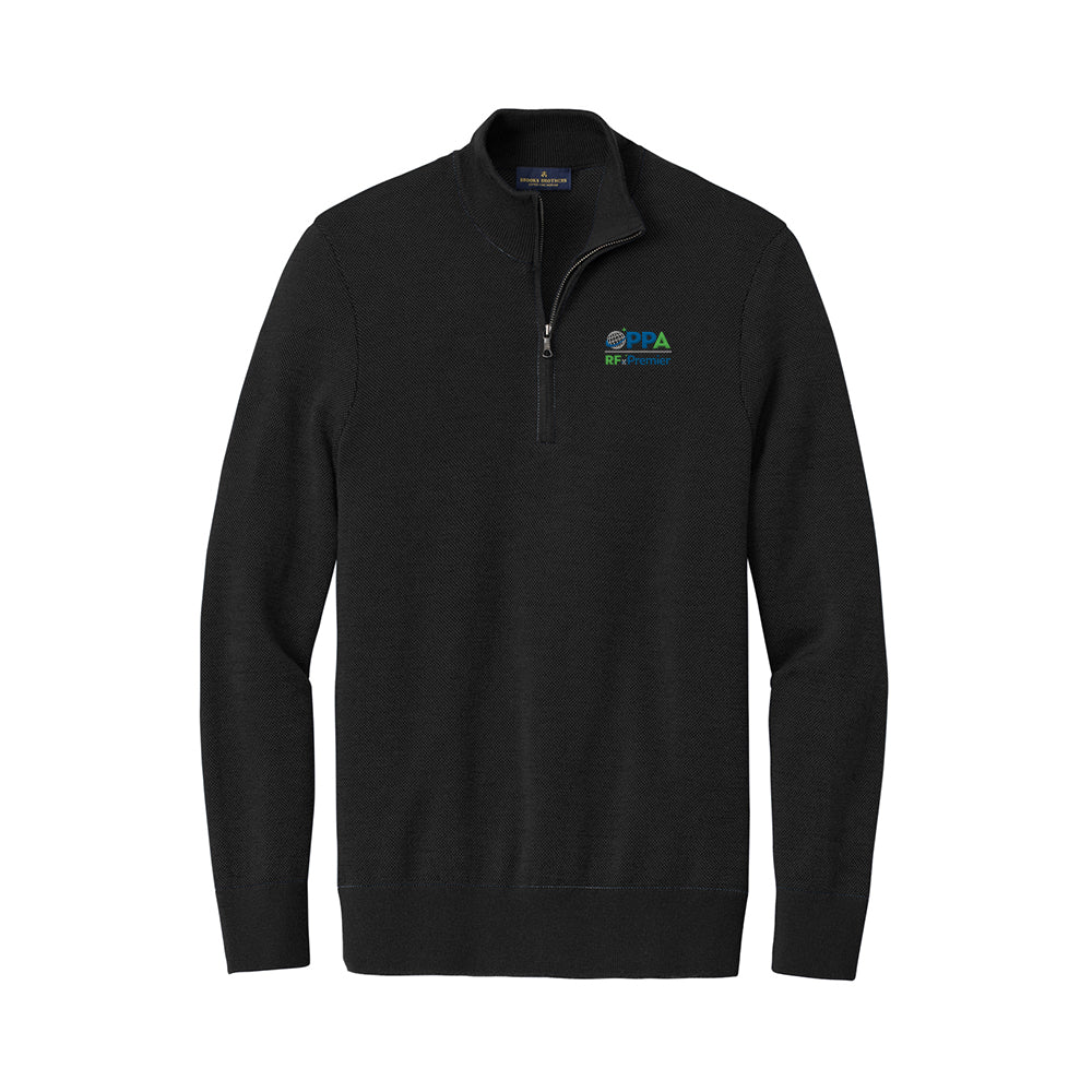 RFxP and PPA - Brooks Brothers Washable Merino Birdseye 1/4-Zip Sweater