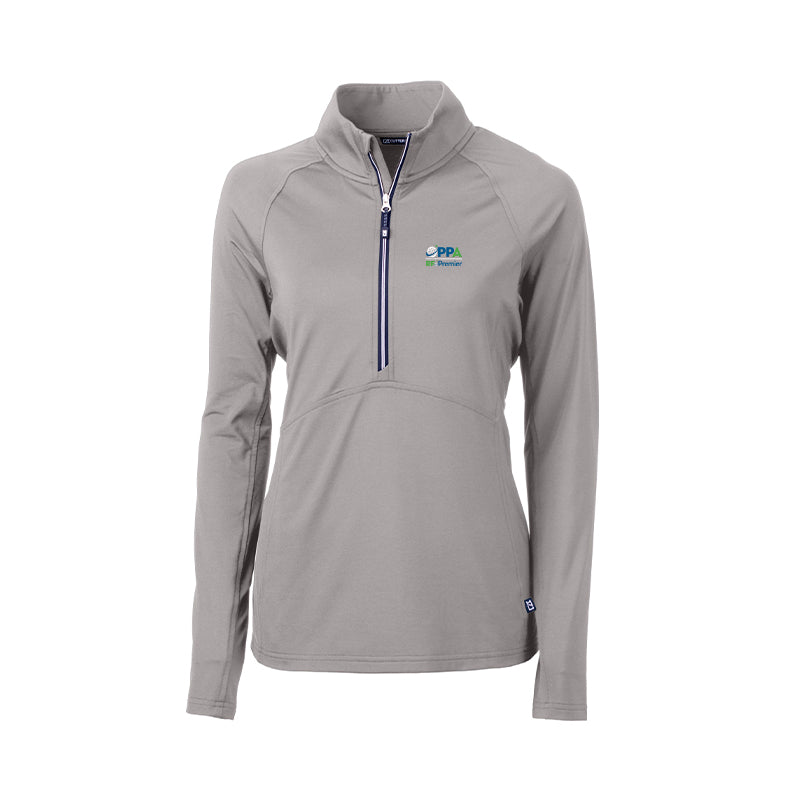 RFxP and PPA - Cutter & Buck Adapt Eco Knit Stretch Recycled Womens Half Zip Pullover