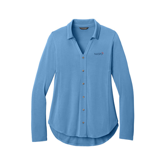 NASPO - Port Authority Women's Luxe Knit Button Tunic