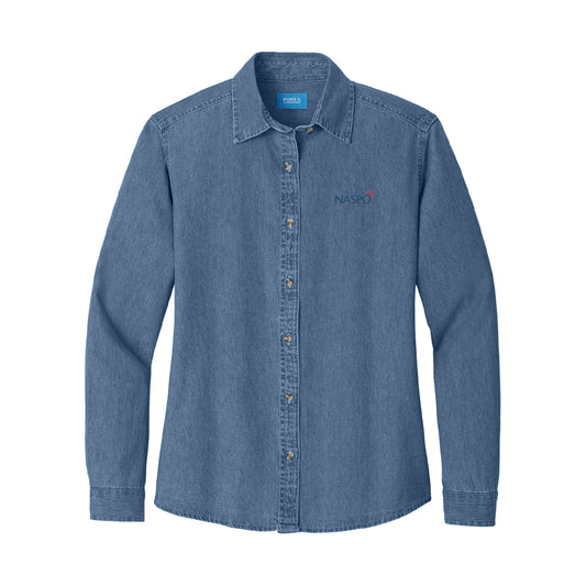 NASPO - Port & Co Women's Long Sleeve Value Denim Shirt