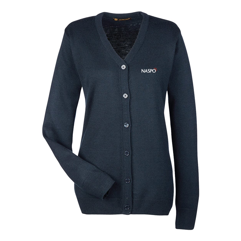 NASPO - Women's Pilbloc V-Neck Button Cardigan Sweater