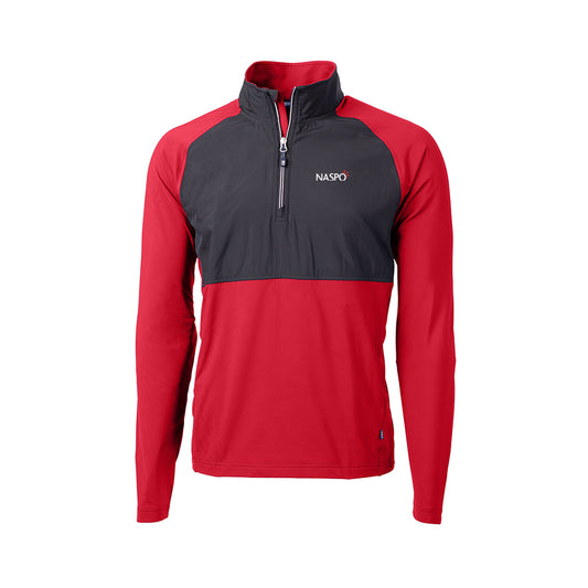 NASPO - Cutter & Buck Adapt Eco Knit Hybrid Recycled Mens Quarter Zip