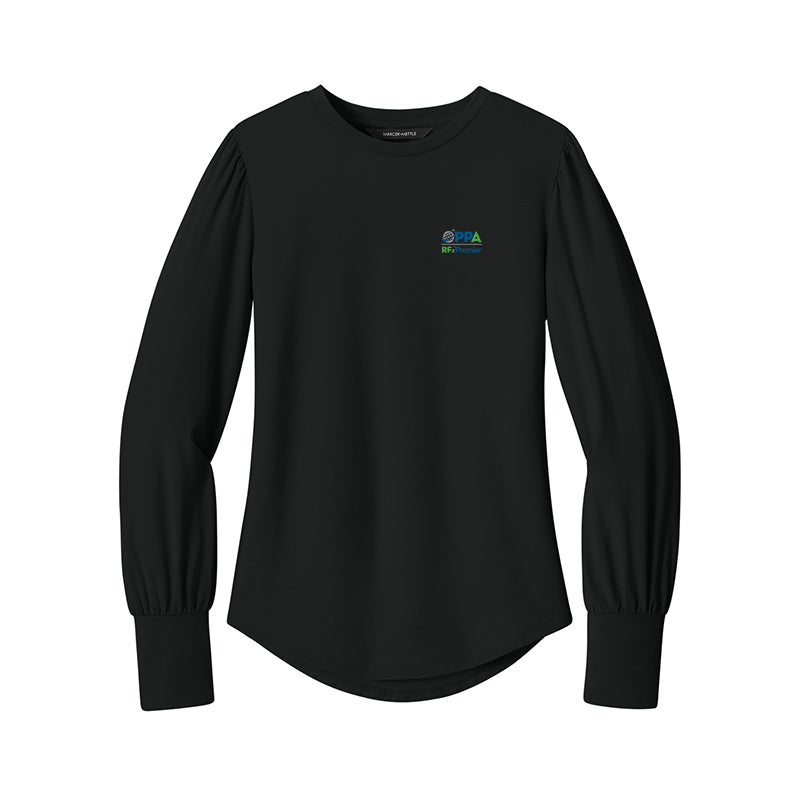 RFxP and PPA - Mercer+Mettle Women's Stretch Jersey Long Sleeve Blouson Top