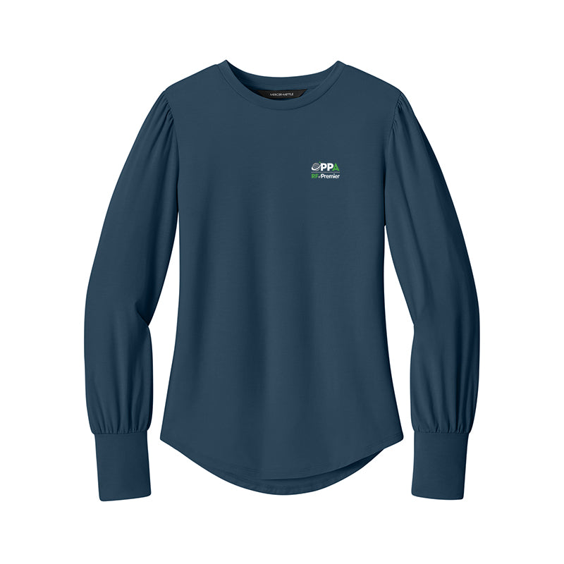 RFxP and PPA - Mercer+Mettle Women's Stretch Jersey Long Sleeve Blouson Top