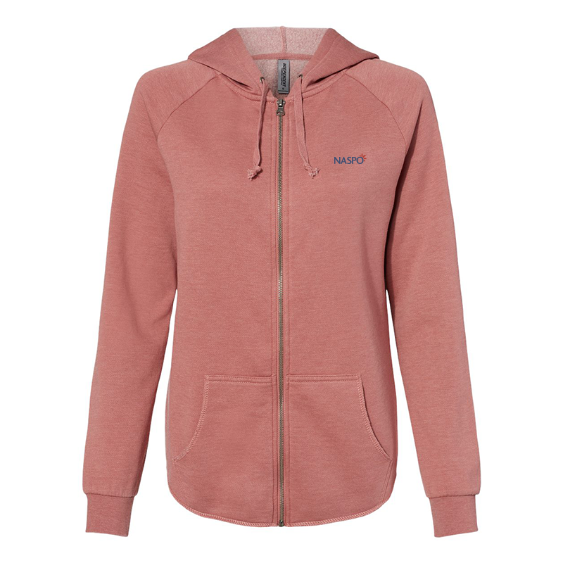 NASPO - Women's California Wave Wash Full-Zip Hooded Sweatshirt