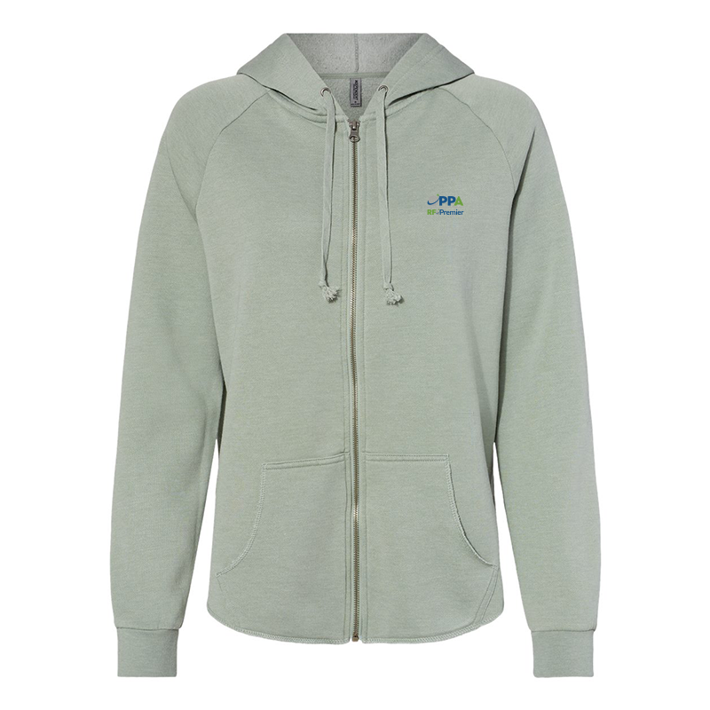 RFxP and PPA - Women's California Wave Wash Full-Zip Hooded Sweatshirt