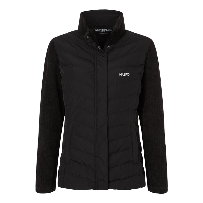 NASPO - Women's Mixed Media Chevron Jacket